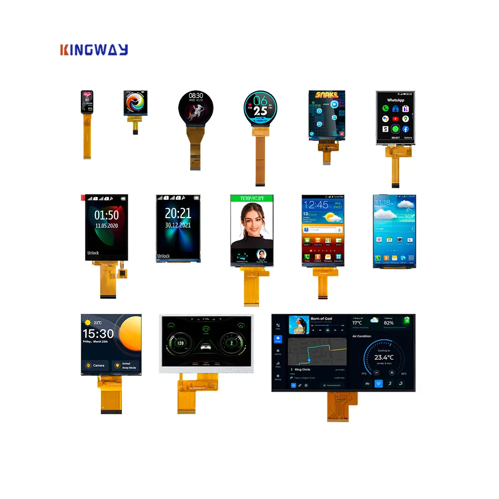 0.96/1.28/1.6/1.9/2.1/2.4/2.8/3.2/3.4/3.5/3.97/4.3/5 round small tft lcd module circular display screen