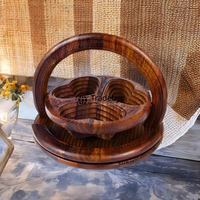 Panier de rangement en bois moderne, écologique, fait main, de qualité supérieure, design multifonctionnel, utilisation polyvalente, emballage personnalisé Tradebyd
