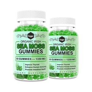 Capsules de mélange irlandais de <span class=keywords><strong>mousse</strong></span> de mer végétalienne sous marque privée, fabriquées aux États-Unis, pour soutenir l'immunité et favoriser la croissance des cheveux - Product Image 3