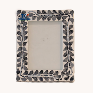 Marco de fotos con Incrustaciones de nácar de lujo al por mayor, marco de fotos de concha hecho a mano para la decoración de la Mesa y la pared del hogar - Product Image 1