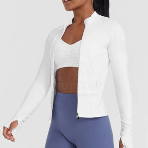 Chaqueta de yoga ligera para mujer, chaqueta de yoga cómoda para gimnasio, disponible en stock, novedad - Product Image 3