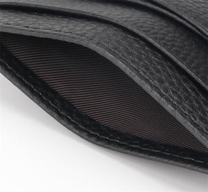 Tarjetero de Cuero Vacuno Minimalista, Cartera de Cuero para Tarjetas con Bolsillo Frontal para Hombre y Mujer - Product Image 6