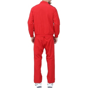 Chándal Deportivo Informal de Color Rojo con Cremallera Completa y Logotipo Personalizado para Hombre, Ropa Deportiva, Chándales de Entrenamiento de Forro Polar Técnico - Product Image 5
