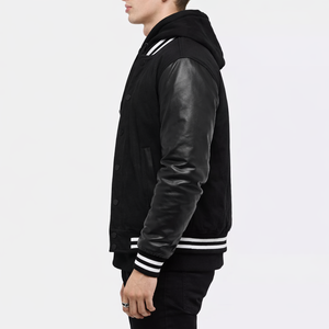 Veste bomber oversize de haute qualité 2026 pour homme, col montant, hiver, polaire/polyester/laine, vente en gros d'usine, OEM disponible - Product Image 5