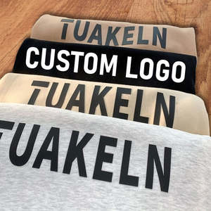 Fabricantes de ropa para hombres, Jersey de algodón pesado de alta calidad personalizado para Puff Print Essentials 3D en relieve invierno liso teñido - Product Image 6