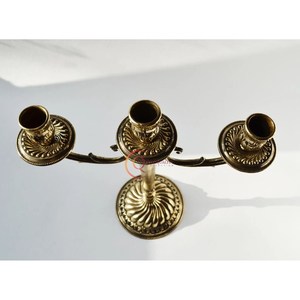 Candelabros de Metal con acabado dorado de diseño exclusivo de gran oferta, decoración del hogar, tarro de vela único, candelabro de 3 brazos, candelabros de luces - Product Image 5