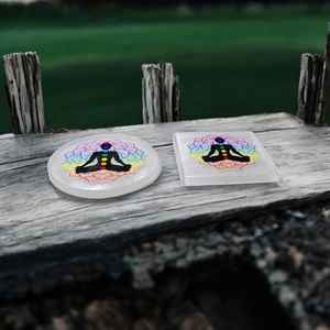 Natural <b>Crystal</b> Selenite Square Round Decoration <b>Ornament</b> Charging Plate Gypsum Healing Stone for Fengshui Home Decor Gifts - Product Image 2