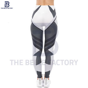 Mallas de gimnasio de cintura alta para mujer, lo último en realce de cintura media, elementos esenciales para correr, tela de punto transpirable para entrenamientos - Product Image 3
