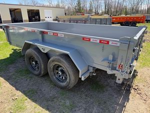 Remorque à benne basculante en acier de haute qualité d'occasion LD10K 6 X 12 avec barre de traction Remorque complète à vendre 2001-3000 kg - Product Image 3