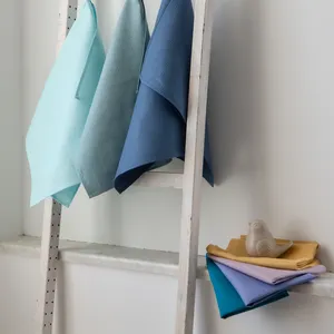 Linen/Cotton Comfortable Eco-Friendly Premium Plain Dyed Towels For Kitchen Ultra Soft Environment Safe Hole Sale