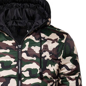 แจ็กเก็ตแบบมีซิปยาวมีฮู้ดสำหรับผู้ชายเสื้อแจ็คเก็ตบับเบิ้ลแบบลำลองสไตล์กลางแจ้งพร้อมบริการ OEM - Product Image 4