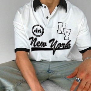 Nouveaux hommes formels pour T-Shirt tissu éponge impression conception personnalisée respirant à manches courtes été - Product Image 1