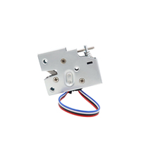 Cerradura Electromagnética Compacta Mini, Cerradura Inteligente para Paquetería, Pestillo Electromagnético Giratorio para Armario de Paquetes
