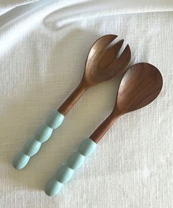 Unique Style Wooden Polished Resin Handle <b>Salad</b> Server Best Seller Vintage Style <b>Salad</b> <b>Spoon</b> Fork Server Kitchenware <b>Salad</b> Tools - Product Image 5