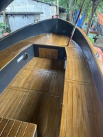 Meilleur bateau de luxe de type Sloep avec design en teck et coque en fibre de verre, couleur personnalisée pour l'exportation depuis le Bangladesh