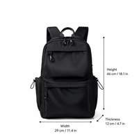 Mochila Unisex Resistente, Ligera, de Gran Capacidad, con Forro de Poliéster Impermeable, Puerto USB, para Viajes, Aire Libre, Portátil