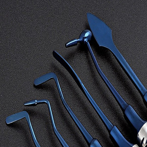 Instrumentos Dentales de Titanio Chapados en Oro, Acero Inoxidable, Certificación CE, Clase I, para Obturaciones de Composite, Modelo de 5 Mordazas - Product Image 2