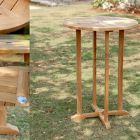 Mesa de Comedor de Estilo Moderno en Oferta, Hecha de Madera Maciza para Uso en Exteriores, Cafeterías, Villas o Apartamentos