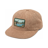 Gorras de Béisbol de 6 Paneles, Sin Estructura, de Pana, con Visera Plana, Parche de Goma Personalizado con Logotipo, Hebilla, Ligeras, para Mujer, para Todas las Temporadas, OEM ODM