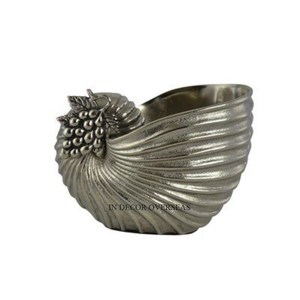 Meilleure qualité en aluminium coulé Sea Shell Designer plaqué or aspect attrayant seau à vin boissons refroidisseur fournitures au prix le plus bas - Product Image 2