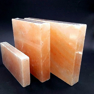 OEM fabrica lámpara de sal rosa del Himalaya de alta calidad, placa tallada a mano, ladrillos, artesanías naturales de Pakistán - Product Image 1