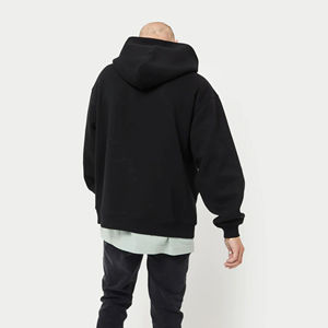 100% coton personnalisé brodé sweats à capuche lourds pour hommes pull thermique d'hiver avec motif d'impression 3D polaire de Style Streetwear - Product Image 2