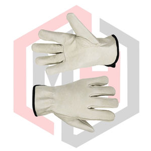 Heavy-Duty Split Leather Driver <b>Gloves</b> Comfortable Work Mittens Gardening Safety Breathable Grain Texture <b>Silicone</b>-Free - Product Image 6