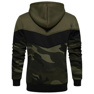 Sudadera polar con capucha y estampado atlético de otoño para hombre, sudaderas con capucha de bloque de color con estampado digital - Product Image 2