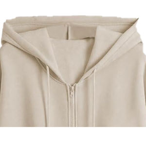 Robe sweat-shirt en molleton pour femme personnalisée, 100% coton, respirante, coupe-vent, écologique, design gaufré brodé, épaules tombantes - Product Image 2