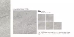 R11 Antideslizante 20mm Azulejo de porcelana para exteriores Martillo Piedra gris 60x60cm Acabado mate resistente Exportación India - Product Image 6