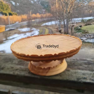 Présentoir à gâteaux décoratif en bois pour la cuisine de la maison, la boulangerie, les desserts et la décoration de fête Tradebyd - Product Image 1