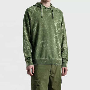 Sudadera con capucha de lavado vintage de gran tamaño personalizada, manga raglán, lavado ácido pesado, sudaderas con capucha y sudaderas listas para hombres en blanco a bajo precio - Product Image 3