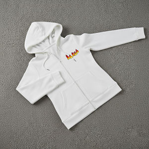 Sudadera con Capucha de Alta Calidad para Mujer, Corte Ajustado, Cierre Completo, Bordado 3D Personalizado, Lavado Ácido, Ropa de Calle de Invierno, 100% Algodón, Antiarrugas en la Parte Delantera - Product Image 6