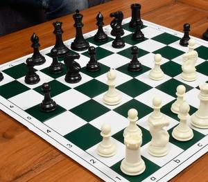 Pièces d'échecs professionnelles en gros, série Staunton, noir et ivoire, plastique solide, roi de 3,75 pouces, à prix abordable - Product Image 2