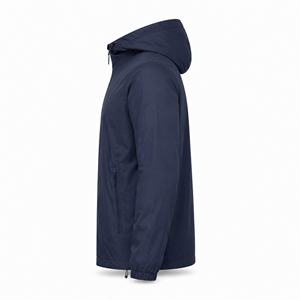 Veste coupe-vent à capuche pour homme personnalisée, légère, en polyester, résistante à l'eau, pour la randonnée en plein air, fermeture éclair intégrale, fournisseur en gros OEM ODM UE - Product Image 5