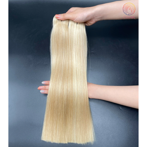 Paquetes de cabello de donante virgen 100% Super Double Drawn # Butterscotch Color 16 pulgadas Paquete de cabello liso de color caliente - Product Image 4