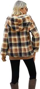 High Quality <b>Womens</b> Sherpa Fleece Pullover <b>Hoodie</b> Tie Dye Fluffy Oversized Winter Sweatshirt Breathable Waterproof Casual Style - Product Image 6