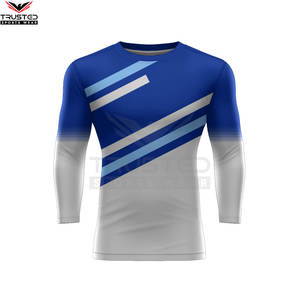 เสื้อรัชการ์ดแขนยาวผ้าสแปนเด็กซ์โพลีเอสเตอร์สำหรับผู้ชาย - Product Image 2