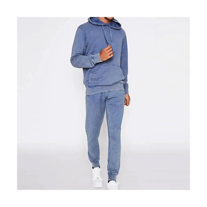 Parche personalizado para hombre, 2 piezas, lavado con ácido, chándal para correr, recortado, cuadrado, manga corta, cintura elástica, camiseta recta informal - Product Image 6