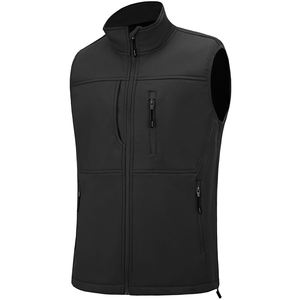 Gilet coupe-vent softshell pour hommes de conception unique légère et conviviale taille régulière gilet softshell de couleur personnalisée de qualité supérieure - Product Image 1