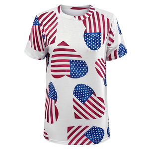 เสื้อแขนสั้นผ้าเทอร์รี่แบบบางน้ำหนักเบาสำหรับใช้ในยิมเล่นโยคะฟิตเนสดีไซน์ใหม่พิมพ์ซับลิเมชันคอกลมสำหรับใช้ในยิม - Product Image 2