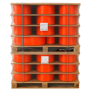 Hilo Textil DTY 100% Poliéster Teñido en Naranja, Hilo de Primera Calidad para Tejer y Coser con Rendimiento Duradero - Product Image 1