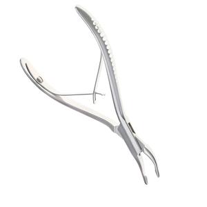 Juego de instrumentos quirúrgicos manuales de acero inoxidable alemán de doble resorte con acabado de Dall curvo de alta calidad Beyer Bone Rongeur - Product Image 5
