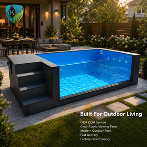 <span class=keywords><strong>Piscine</strong></span> hors sol en fibre de verre prête à l'emploi, <span class=keywords><strong>piscine</strong></span> portable en acrylique pour l'extérieur, <span class=keywords><strong>piscine</strong></span> d'entraînement sans fin pour la maison et la villa - Product Image 5