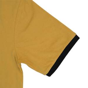 Camiseta Premium Ringer de algodón dorado antiguo | Camisa con dobladillo curvo de fraternidad para hombre con letras de chenilla bordadas | Ropa griega - Product Image 6