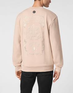 Pulls 100% coton de haute qualité pour hommes, pulls à col rond brodés avec logo personnalisé et manches complètes pour l'hiver - Product Image 3