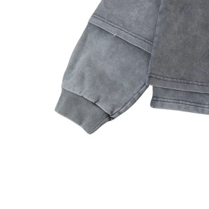 Wholesale Acid Wash Oversize Hoodies Cotton Made <b>Screen</b> Printed Logo Fashionable Hoodies For Winter - Product Image 2