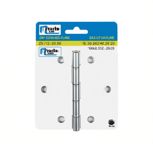 VORMANN Steel Blue Zinc-Plated Rolled <b>Square</b>-<b>Edged</b> Hinge 30mm Height Width 0.9mm Thickness Packaged in Units of 50-Hangers - Product Image 3