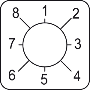 Per SCHNEIDER ELECTRIC KZ18421 Interruttore a Leva Legend Serie Harmony K, Teste di Montaggio con Foro da 22mm 45x45mm, Colore Metallico, Marcato per 1 modulo - Product Image 1