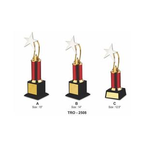 Trofeo de estrella corporativa de metal de alta demanda por profesionalismo o iniciativa sobresaliente y disponible a buen precio - Product Image 3